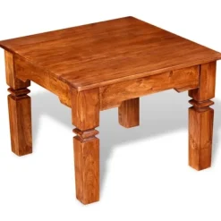 vidaXL Soffbord>Soffbord massivt trä 60x60x45 cm