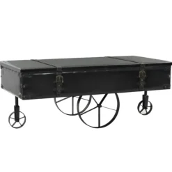 vidaXL Soffbord>Soffbord MDF och granträ 110x55x43 cm