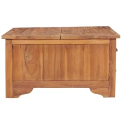 vidaXL Byråer>Soffbord med öppningsbar bordsskiva 65x64x35 cm massiv teak