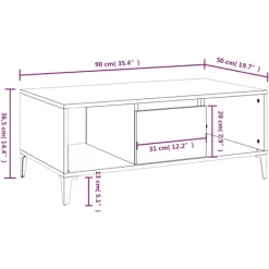 vidaXL Soffbord><noscript><img width=