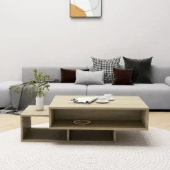 vidaXL Soffbord>Soffbord sonoma-ek 105x55x32 cm konstruerat trä