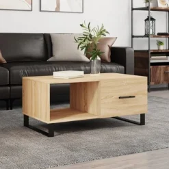 vidaXL Soffbord>Soffbord sonoma-ek 90x50x40 cm konstruerat trä
