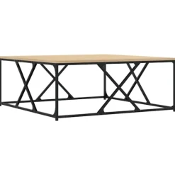 vidaXL Soffbord>Soffbord sonoma-ek 100x100x40 cm konstruerat trä