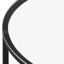 vidaXL Soffbord>Soffbord och transparent 70 cm härdat glas