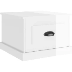 vidaXL Soffbord>Soffbord högglans 50x50x35 cm konstruerat trä