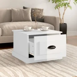 vidaXL Soffbord>Soffbord högglans 50x50x35 cm konstruerat trä