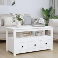 vidaXL Soffbord>Soffbord 102x49x55 cm massiv furu