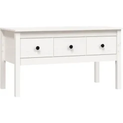 vidaXL Byråer>Soffbord 102x49x55 cm massiv furu