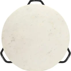 vidaXL Soffbord>Soffbord 65x65x42 cm äkta sten med marmorstruktur