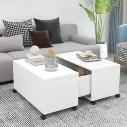 vidaXL Soffbord>Soffbord 75x75x38 cm konstruerat trä