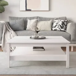 vidaXL Soffbord>Soffbord 100x100x40 cm massivt furu