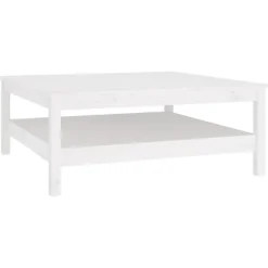 vidaXL Soffbord>Soffbord 100x100x40 cm massivt furu