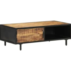 vidaXL Soffbord>Soffbord 105x50x35 cm grovt mangoträ