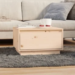 vidaXL Soffbord>Soffbord 55x56x32 cm massiv furu