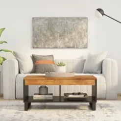 vidaXL Soffbord>Soffbord 90x50x40 cm massivt mangoträ