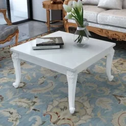 vidaXL Soffbord>Soffbord 80x80x42 cm högglans