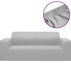vidaXL Soffor>Sofföverdrag 2-sits med stretch polyesterjersey