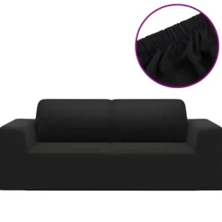 vidaXL Soffor>Sofföverdrag 2-sits med stretch polyesterjersey