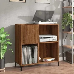 vidaXL Tv-Bänkar>Stereobänk ek 84,5x38x89 cm konstruerat trä