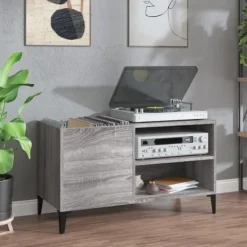 vidaXL Tv-Bänkar>Stereobänk sonoma 84,5x38x48 cm konstruerat trä