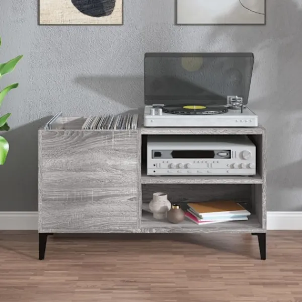 vidaXL Tv-Bänkar>Stereobänk sonoma 84,5x38x48 cm konstruerat trä