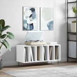 vidaXL Tv-Bänkar>Stereobänk högglans 100x38x48 cm konstruerat trä