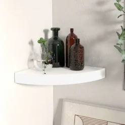 vidaXL Hyllor>Svävande hörnhylla 25x25x3,8 cm MDF