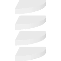 vidaXL Hyllor>Svävande hörnhyllor 4 st 25x25x3,8 cm MDF