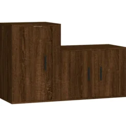 vidaXL Tv-Bänkar>TV-bänk 2 delar ek konstruerat trä