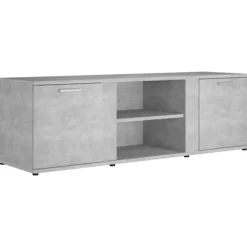 vidaXL Tv-Bänkar>Tv-bänk betong 120x34x37 cm konstruerat trä