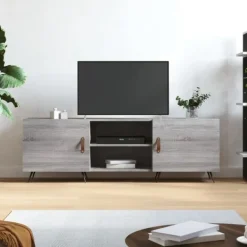 vidaXL Tv-Bänkar>Tv-bänk sonoma 150x30x50 cm konstruerat trä