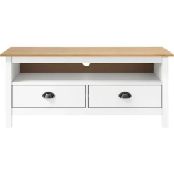 vidaXL Tv-Bänkar>TV-bänk Hill 110x40x47 cm massiv furu