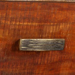 vidaXL Tv-Bänkar>TV-bänk massivt trä vintage 118x30x40 cm