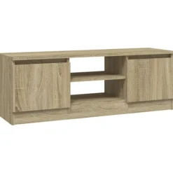 vidaXL Tv-Bänkar>TV-bänk med dörr sonoma-ek 102x30x36 cm