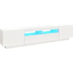 vidaXL Tv-Bänkar>TV-bänk med LED-belysning 200x35x40 cm