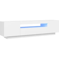 vidaXL Tv-Bänkar>TV-bänk med LED-belysning 160x35x40 cm