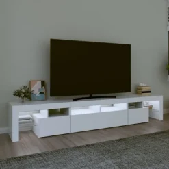 vidaXL Tv-Bänkar>Tv-bänk med LED-belysning 230x36,5x40 cm
