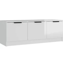 vidaXL Tv-Bänkar>Tv-bänk högglans 102x35x36,5 cm konstruerat trä
