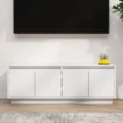 vidaXL Tv-Bänkar>Tv-bänk 110x34x40 cm massiv furu