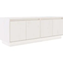 vidaXL Tv-Bänkar>Tv-bänk 110x34x40 cm massiv furu