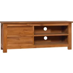 vidaXL Tv-Bänkar>TV-bänk 100x30x40 cm massiv teak