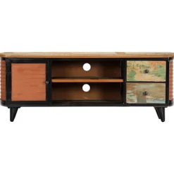 vidaXL Tv-Bänkar>TV-bänk 120x30x45 cm massivt återvunnet trä