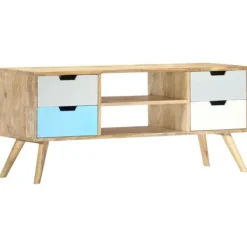 vidaXL Tv-Bänkar>TV-bänk 110x35x48 cm massivt mangoträ