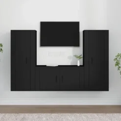 vidaXL Tv-Bänkar>Tv-bänkar 3 delar konstruerat trä