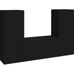 vidaXL Tv-Bänkar>Tv-bänkar 3 delar konstruerat trä