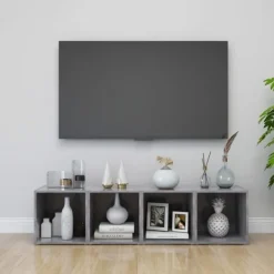 vidaXL Tv-Bänkar>Tv-bänkar 4 st betong 37x35x37 cm konstruerat trä