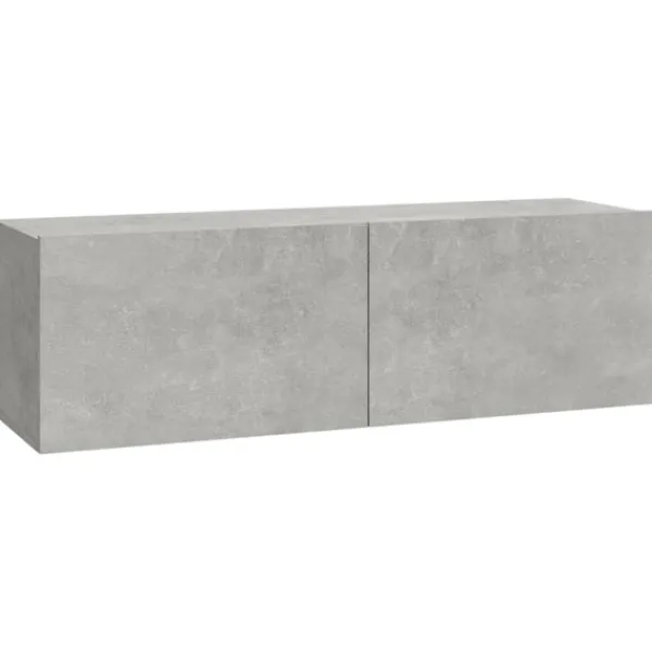 vidaXL Tv-Bänkar>Tv-skåp 8 delar betong konstruerat trä