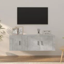 vidaXL Tv-Bänkar>Tv-skåp 2 delar betong konstruerat trä