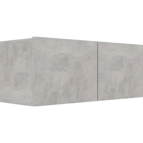 vidaXL Tv-Bänkar>TV-skåp 7 delar betong konstruerat trä