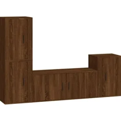 vidaXL Tv-Bänkar>Tv-skåp 4 delar ek konstruerat trä